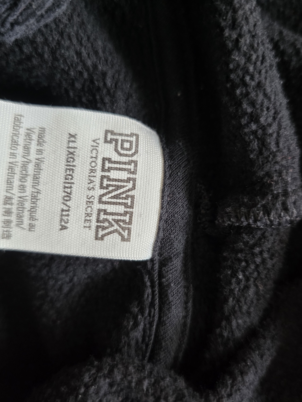 PINK Victoria's Secret Black Cozy Sweatshirt - Picture 7 of 8